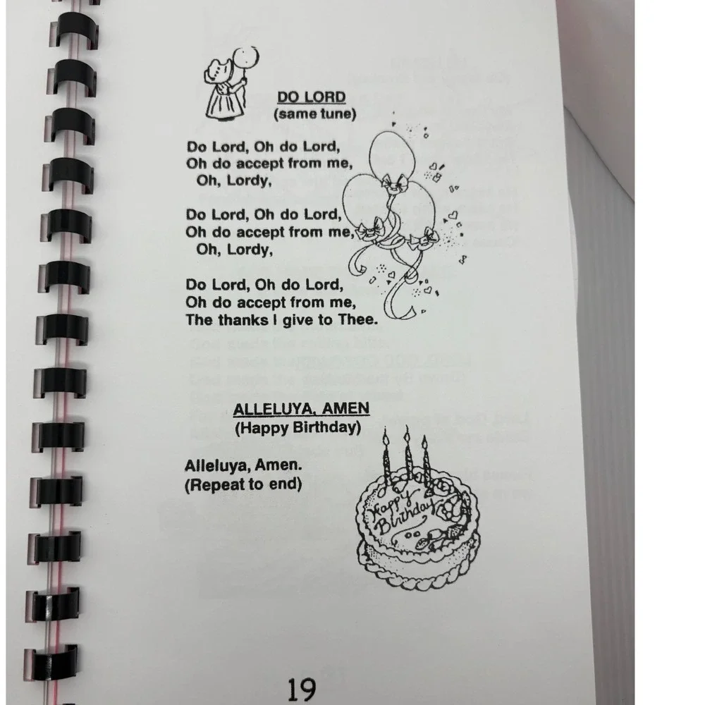 Amazing Graces Katie Jimenez Spiral Bound Prayer Songbook Mealtime Blessings